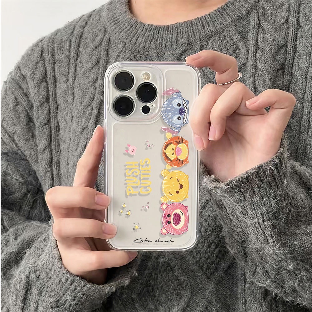 ✅Ốp Điện Thoại Mềm Chống Sốc Hình Gấu Pooh Cho Iphone 6Inmax14Pro78 11 Plus 12 13 J6MV