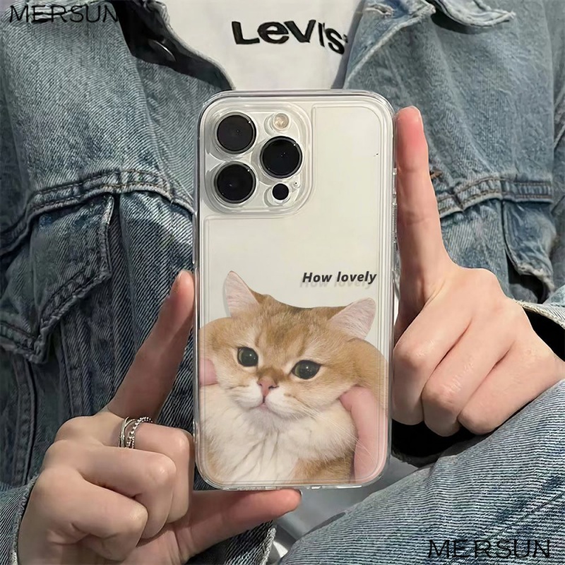 ✅Ốp Điện Thoại Mềm Chống Sốc In Hình Mặt Mèo Cho Iphone 14pro 1211 78 Plus 6In 13max