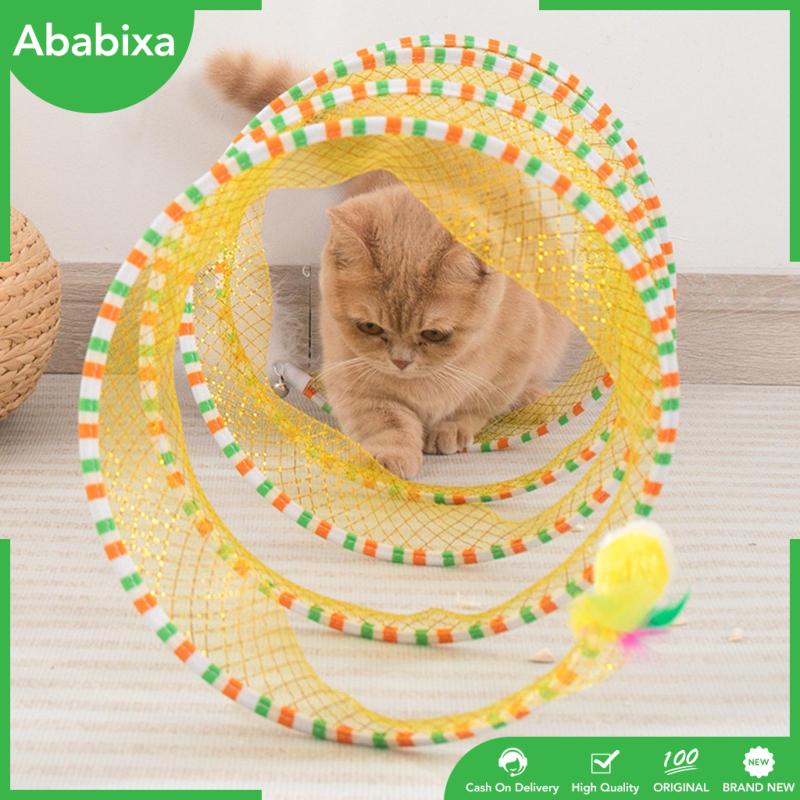 Đồ Chơi Đường Hầm Xoắn Ốc Gấp Gọn Vui Nhộn Cho Mèo Cưng