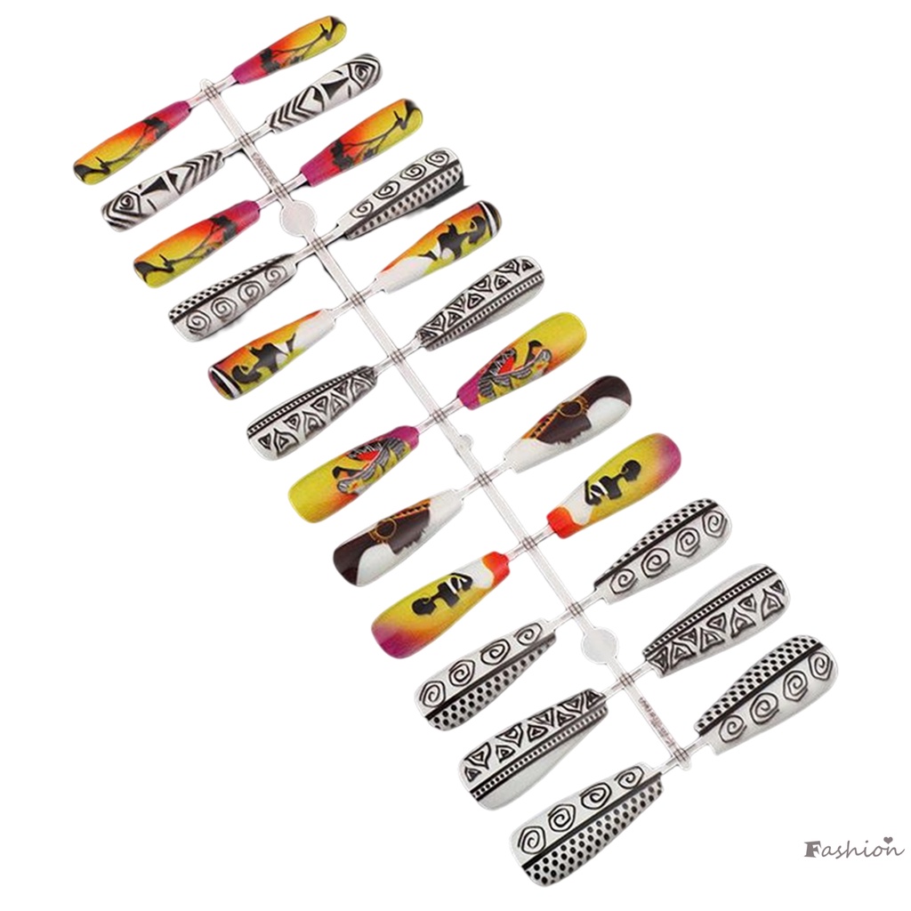 Bộ 24 Móng Tay Giả Thời Trang Tái Sử Dụng Được