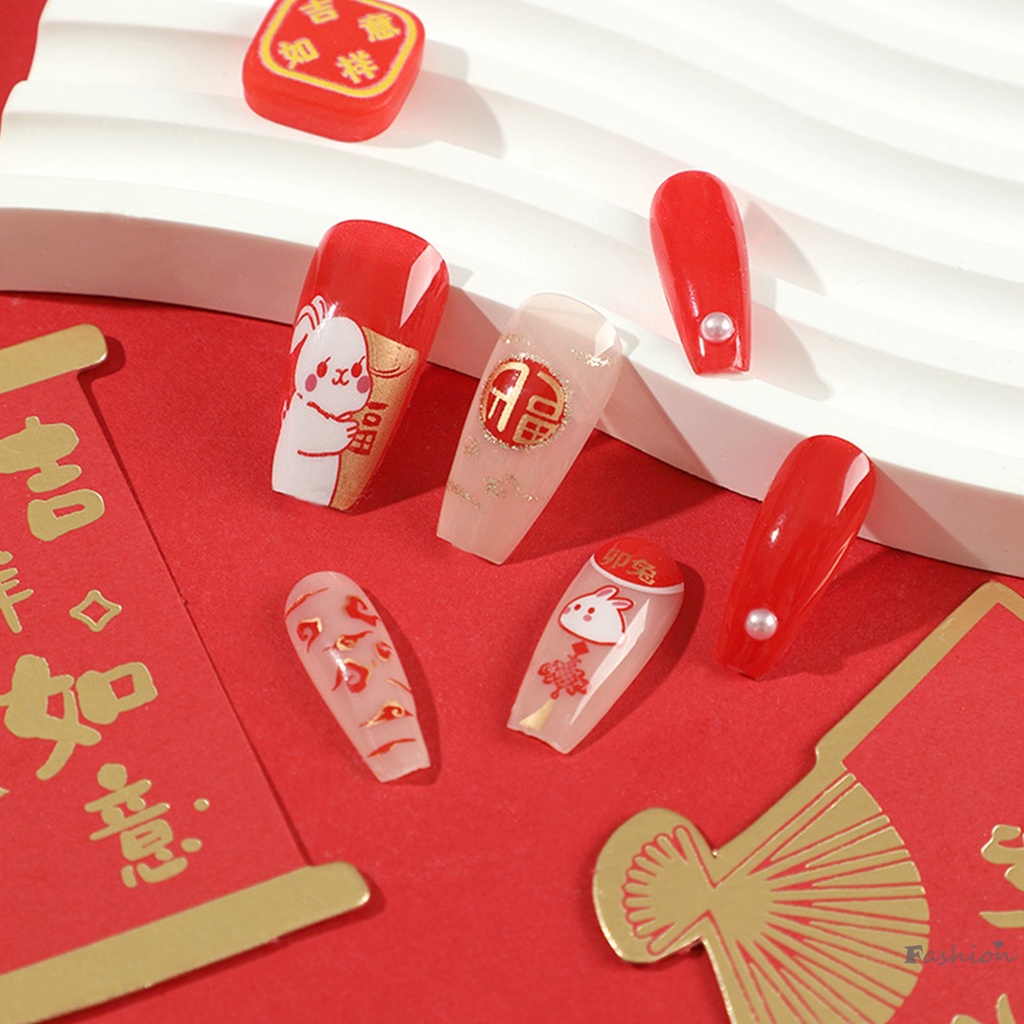 Móng Tay Thỏ Hoạt Hình Dài Bền Và Không Dễ Biến Dạng Có Thể Tái Sử Dụng