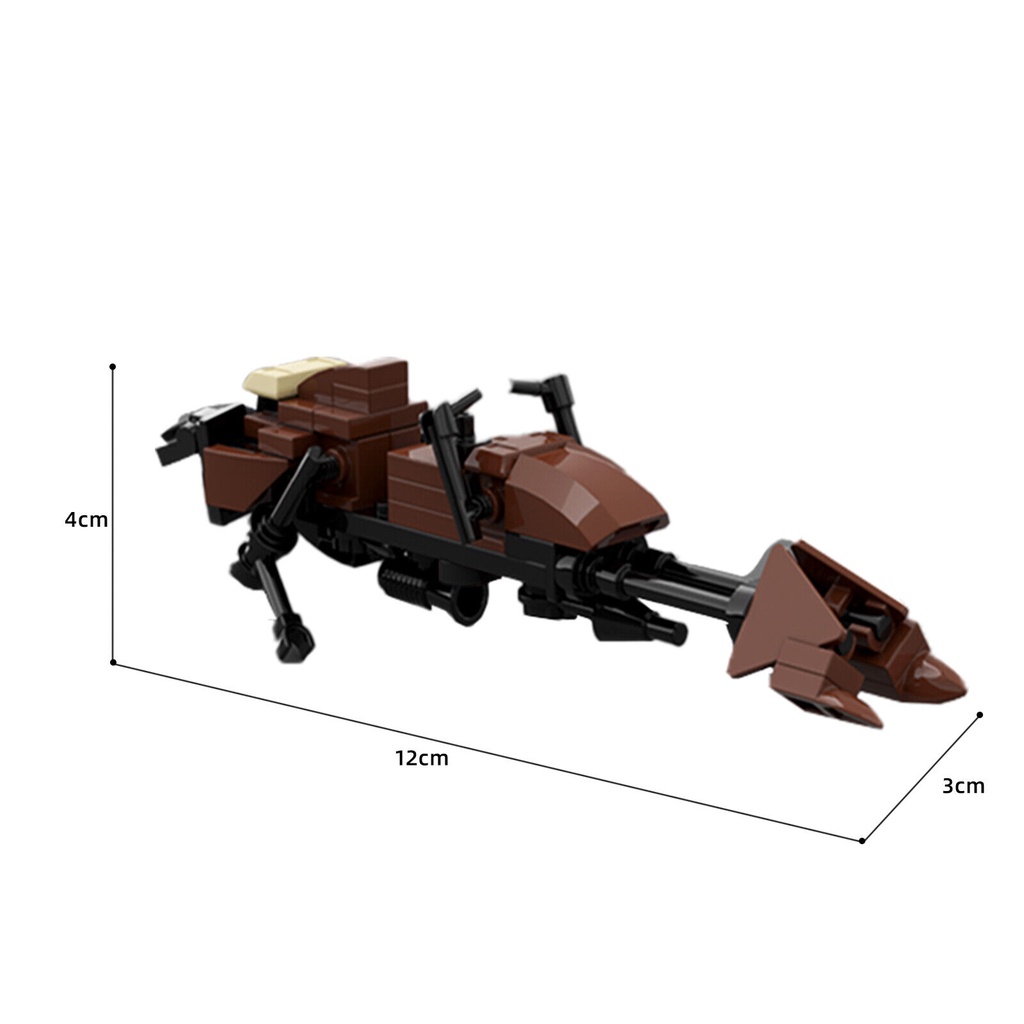 Mô Hình Xe Đạp MOC-69565 Star Wars 74Z Land Speeder Có Hướng Dẫn PDF + 61 Mảnh Tương Thích Với LEGO Chất Lượng Cao