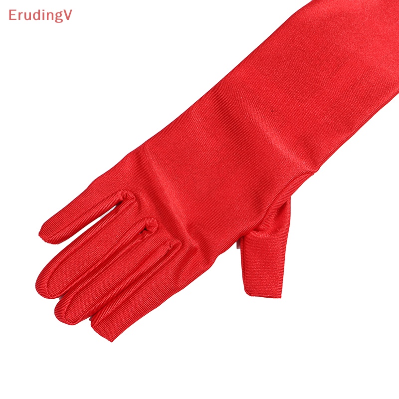 1 Đôi Găng Tay Dài Hở Ngón Màu Trơn Trang Trọng Dành Cho Nữ Đi Tiệc