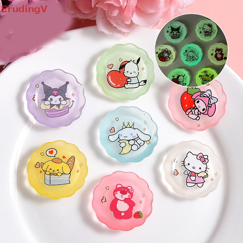 [ErudingV] Set 10 Đĩa Sanrios Hoạt Hình Mini Bằng Nhựa Resin Làm Đồ Thủ Công Trang Trí Điện Thoại Trẻ Em [Mới]