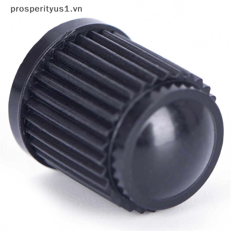 1 [prosperityus1] 50 Nắp Van Bánh Xe Hơi / Xe Tải Bằng Nhựa Màu Đen Chống Bụi