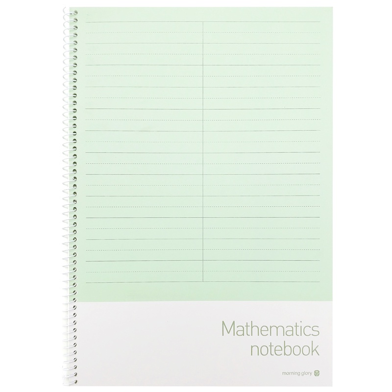 Sổ Lò Xo Toán Học - Morning Glory 10233-87195 - Màu Xanh Lá
