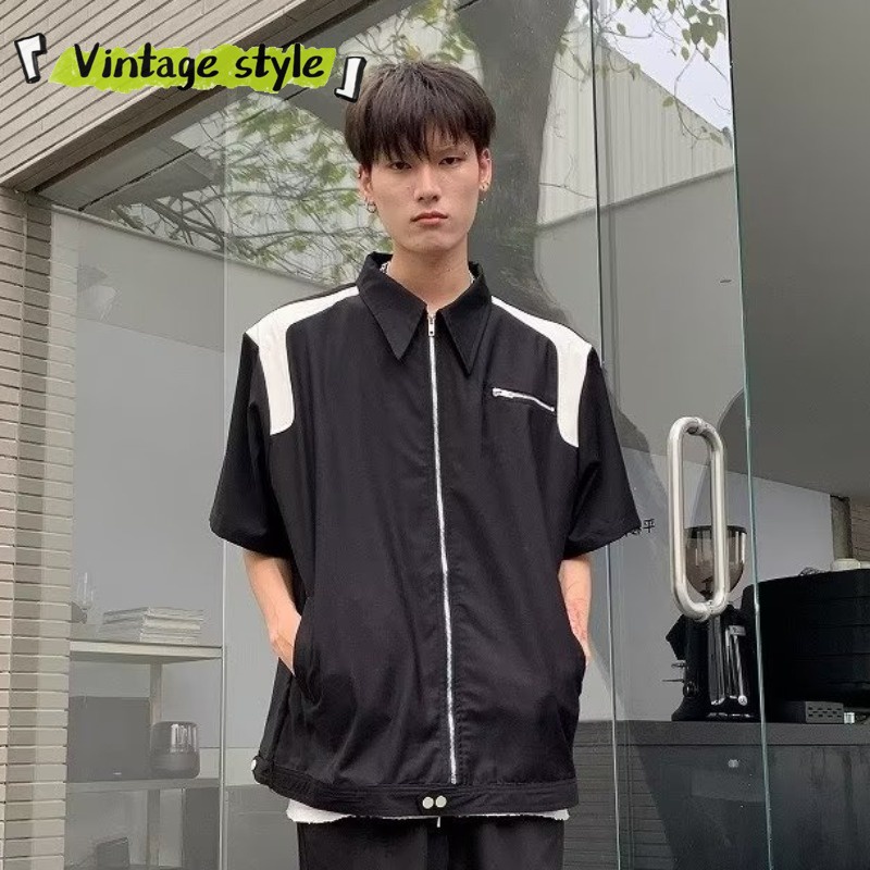 Vòng Đeo Tay Kiểu Cổ Điển Thời Trang Sành Điệu|Áo Sơ Mi Tay Lửng Cổ Vuông Dáng Rộng Thời Trang Mùa Hè Hàng Mới Dành Cho Bạn Nam