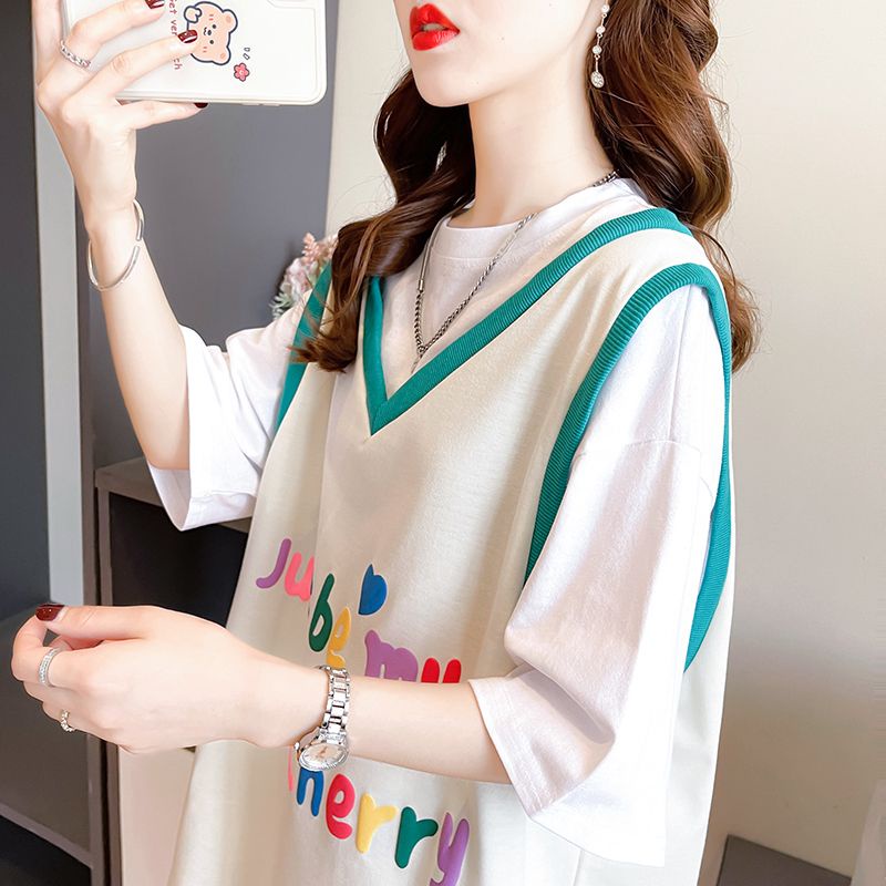【40-150KG】Women Oversized Short Sleeve T-shirt C10725