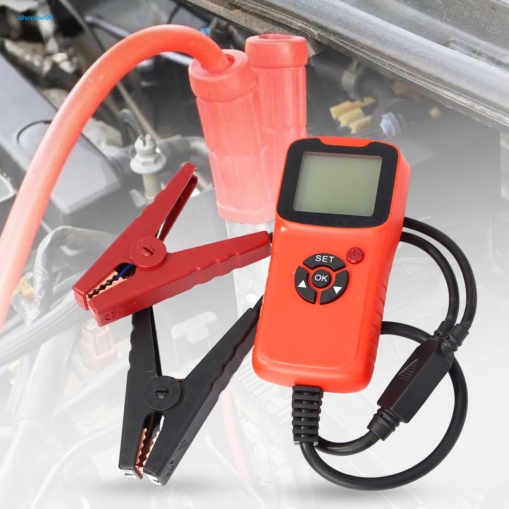 Thiết Bị Kiểm Tra Pin 100-1700 CCA 12V Kỹ Thuật Số Màu Đỏ Chuyên Dụng Cho Xe Hơi