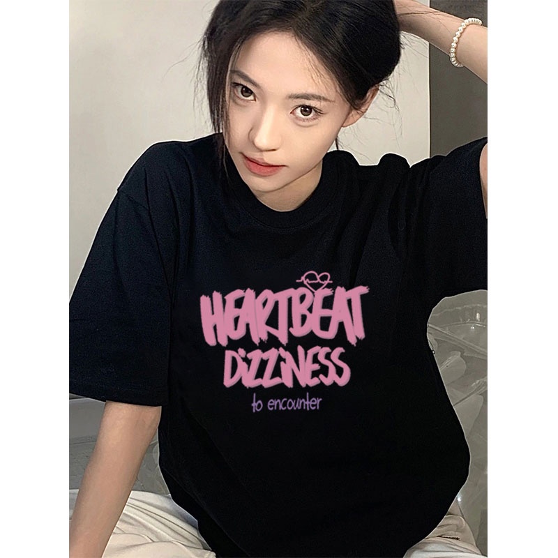 NRVP Áo Thun 100% Cotton Tay Ngắn Phong Cách Hàn Quốc Mới