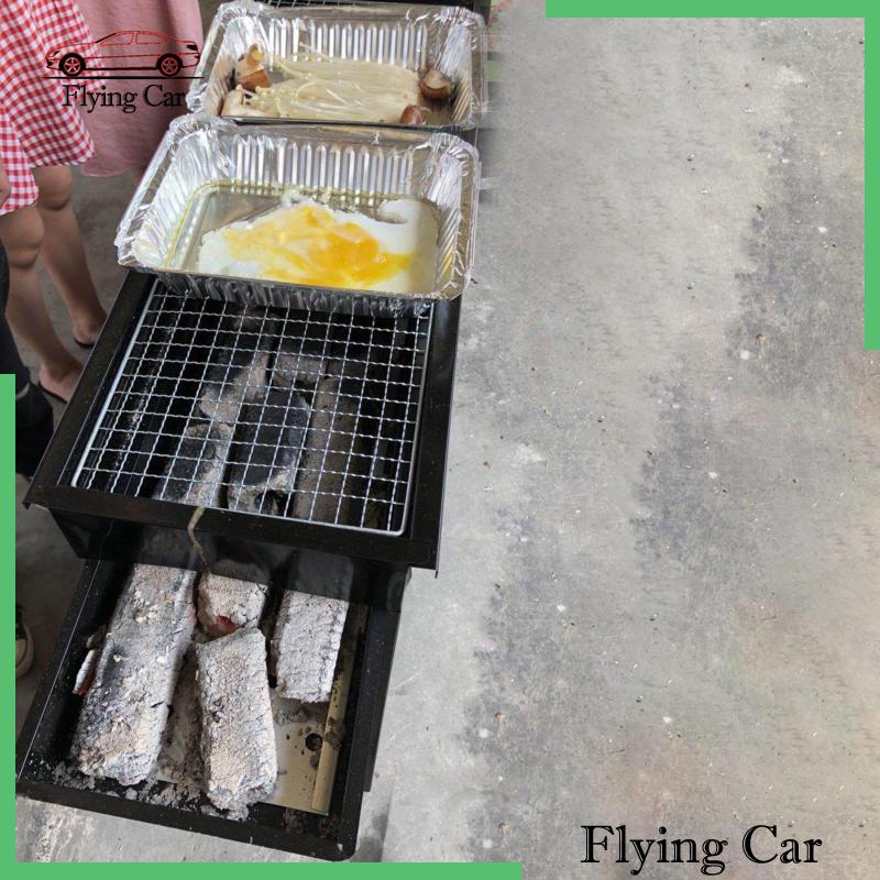 [Lzdjfmy2] Vỉ Nướng Bbq Bằng Kim Loại Để Bàn Chịu Được Sức Nặng Cho Ba Lô Cắm Trại