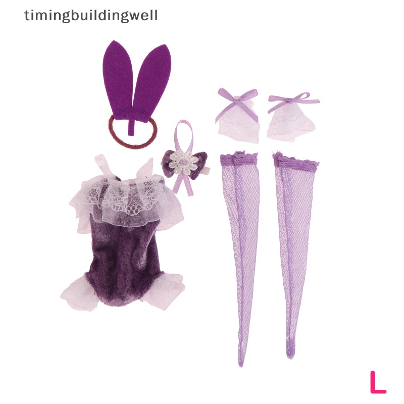 1 Bộ Đồng Phục Gồm Áo Tay Ngắn Và Quần Ngắn Và Băng Đô Hình Thỏ Gợi Cảm Cho Búp Bê QDD 30CM