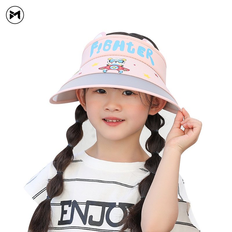 Mũ Chống Nắng Họa Tiết Hoạt Hình Xinh Xắn Theo Phong Cách 2023 Dành Cho Bé (4-10 Tuổi)