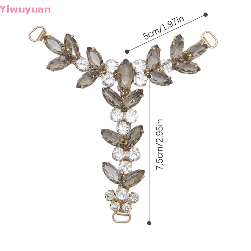 1 Phụ Kiện Đầu Nối Bikini Đính Đá Màu Vàng / Bạc DIY Mới