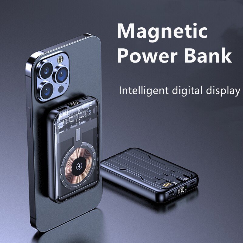 Pin Sạc Dự Phòng Magsafe Không Dây 10000Mah Cho iphone 13 12Pro Max