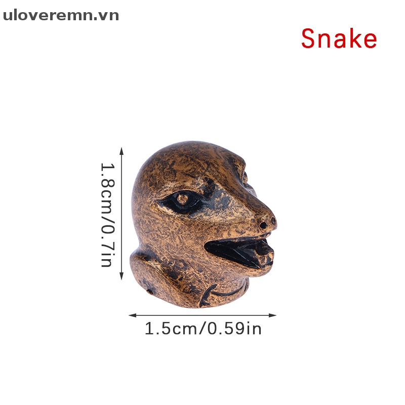 1 Đồ trang trí Đầu Động Vật Bằng Đồng Tỉ Lệ 1: 12 Dùng Trang Trí Tiểu Cảnh