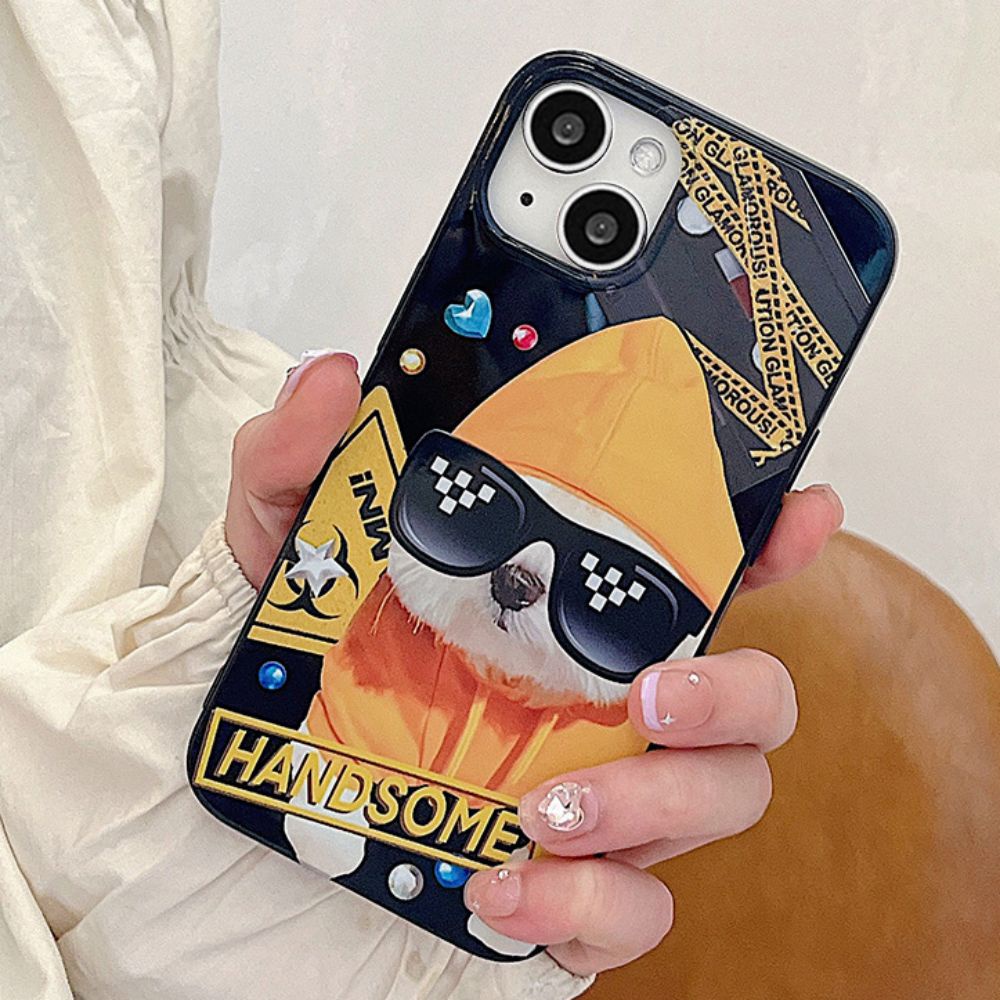 Ốp Điện Thoại TPU Mềm Siêu Mỏng Họa Tiết Mèo Đeo Kính Mát Cho IPhone 14 Pro Max 13 12 11 Pro Max