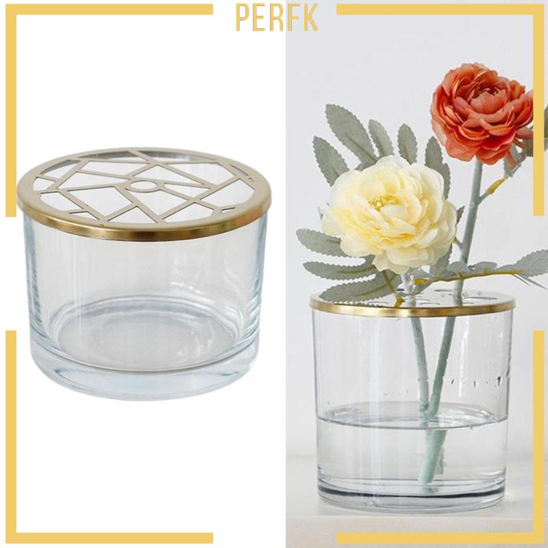 Bình Kính Tròn Đựng Hoa Trưng Bày Để Bàn Trang Trí