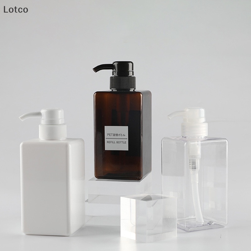 Lotco Lotion chai nhựa trong suốt rỗng xách tay dầu gội tay xà phòng chia chai VN