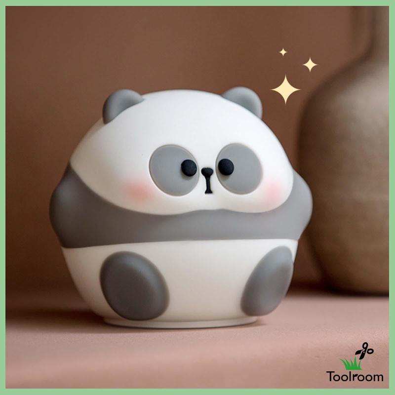 Đèn Ngủ Bằng Silicon Hình Gấu Trúc Hoạt Hình Cho Phòng Khách Trẻ Em
