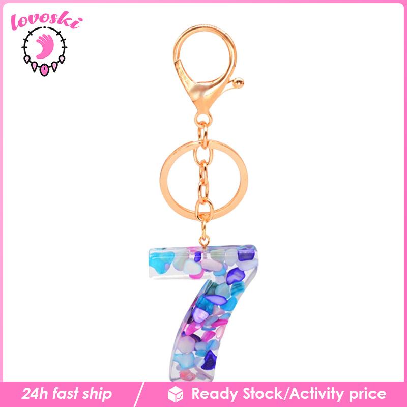 Móc Khóa Dây Treo Hình Số Dành Cho Nam Nữ Valentines