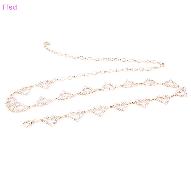 {Ffsd} Thắt Lưng Chuỗi Xích Đơn Giản Hình Trái Tim Một Lớp Đính Đá Thời Trang Làm Quà Tặng Tiệc Tùng Cho Nữ