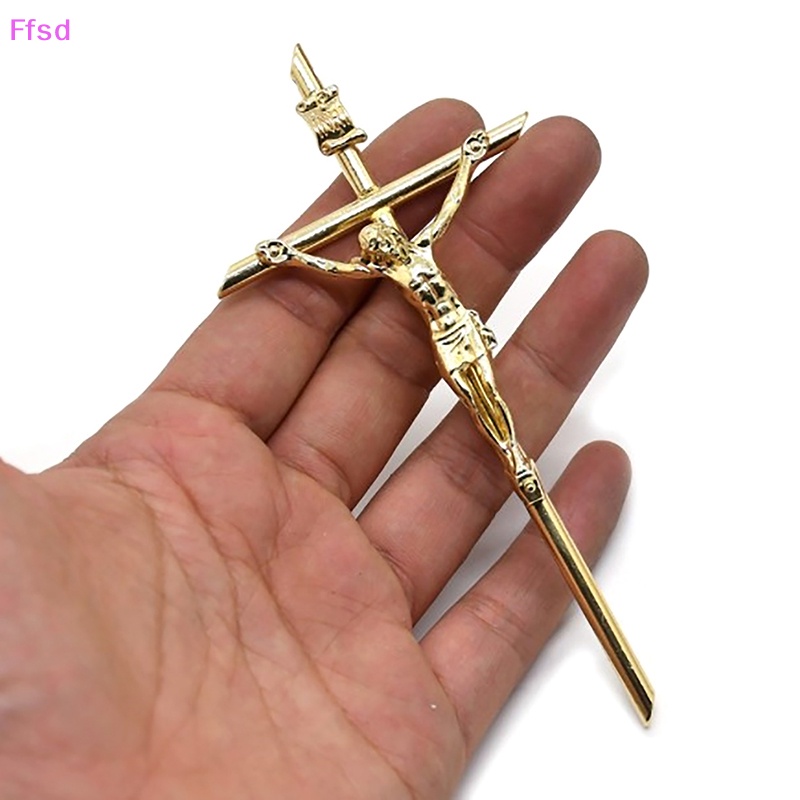 Quạt Cầm Tay Gắn Tường Bằng Kim Loại Màu Vàng 5.8 * 12cm Dùng Làm Quà Tặng Cho Bà