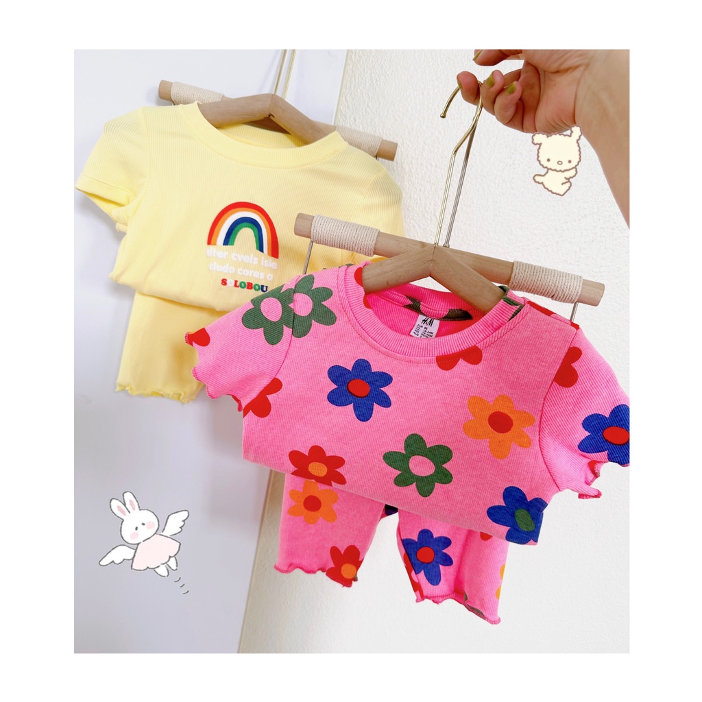 ✨BÁN SỈ✨Combo 2 bộ tăm hồng vàng chạy viền bèo VNXK