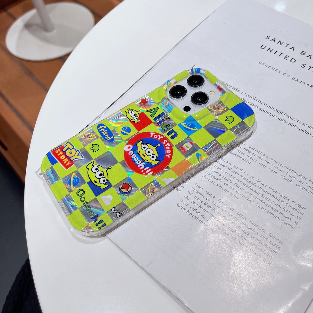 Ốp Điện Thoại TPU Mềm Trong Suốt In Hoạt Hình Alien Buzz Lightyear Cho iPhone 12 13 14 Pro Max