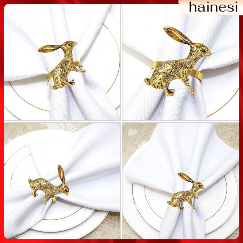 Adorno Para Mesa De Giá Đỡ Khăn Ăn Nhẫn Hình Thỏ Phục Sinh Cho Tiệc Cưới