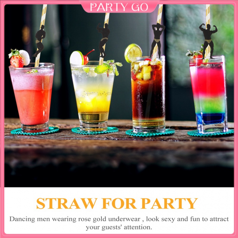 Set 24 Ống Hút Trang Trí Bánh Kem