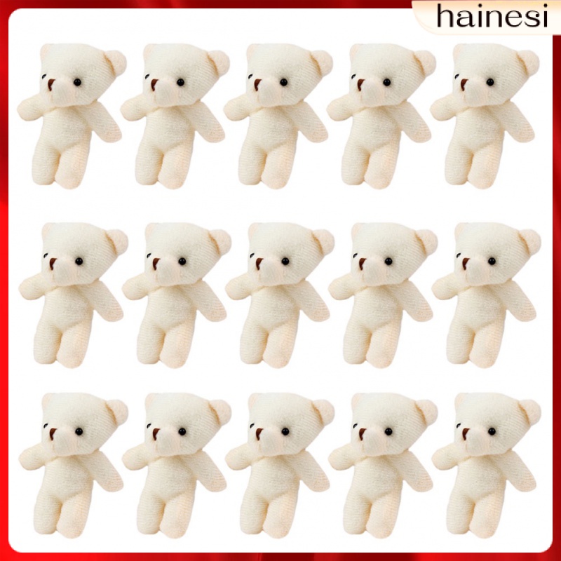 Set 18 Móc Khóa Hình Gấu Bông Mềm Mại Dễ Thương