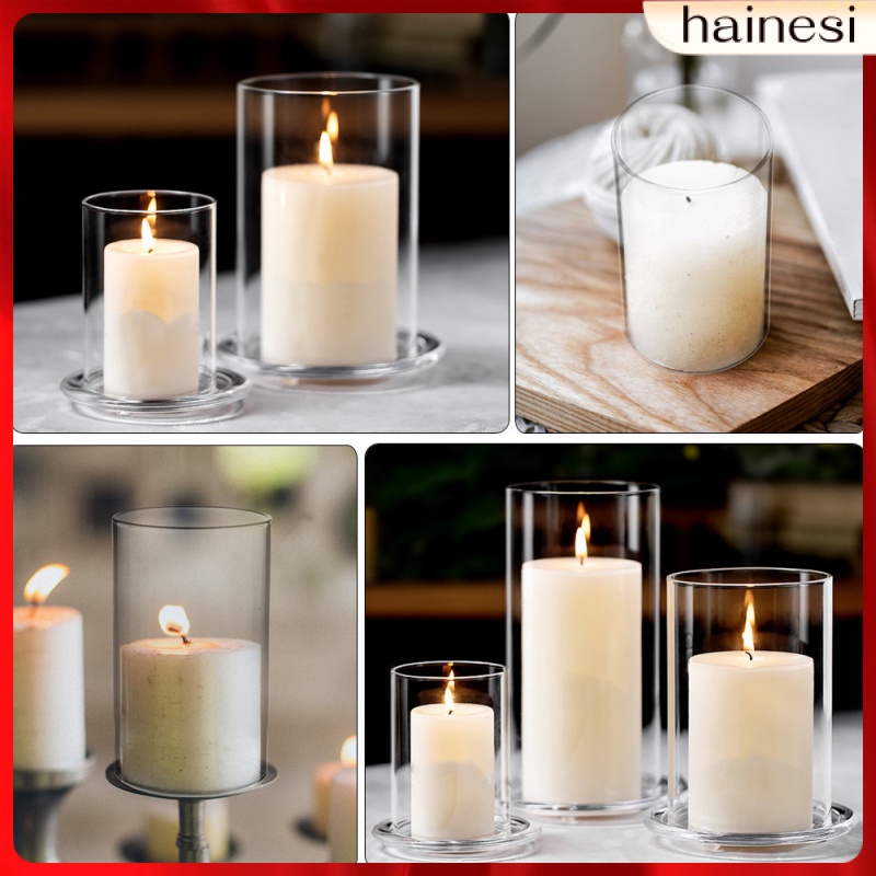 Bộ 3 Đèn Lồng Thủy Tinh Trong Suốt Kiểu Cổ Điển Dùng Trang Trí Nhà Cửa