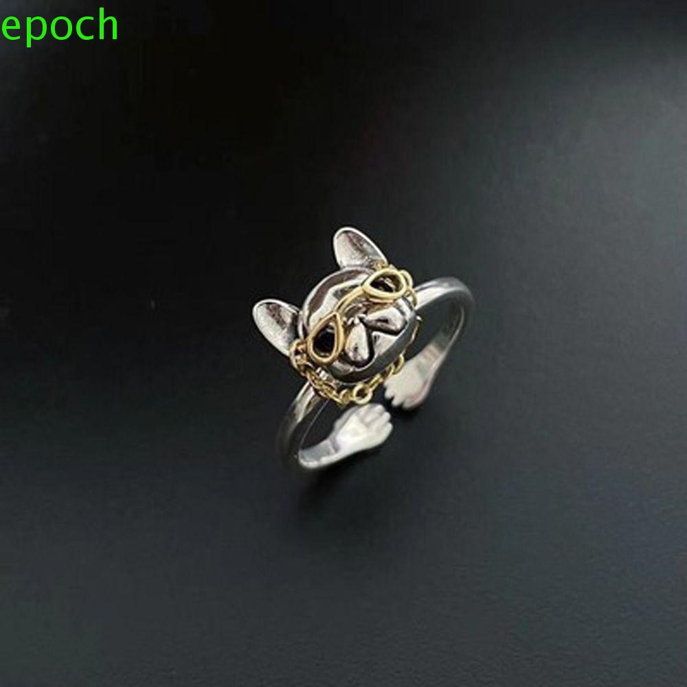 Epoch Bông Tai Hình Chó Bull Bằng Hợp Kim Đồng Thiết Kế Độc Đáo Thời Trang Cho Nữ