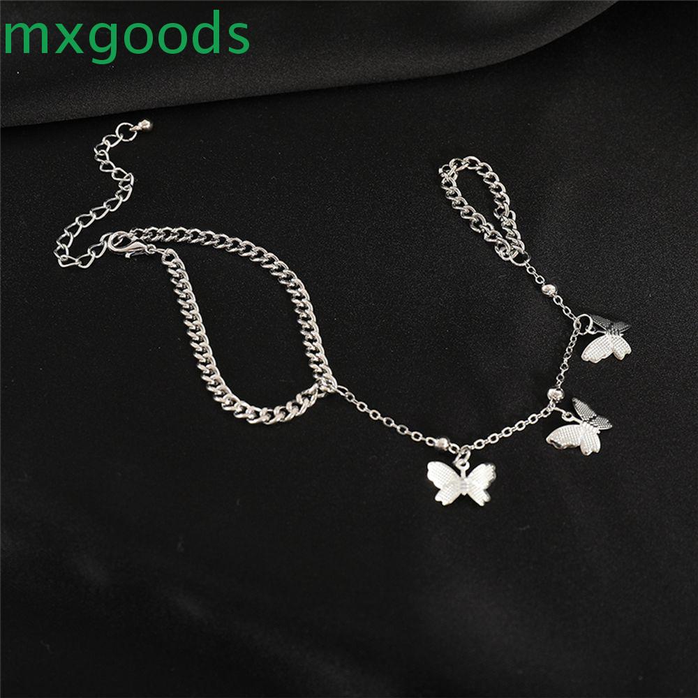 Vòng Tay Hợp Kim Mặt Hình Bướm Phong Cách Punk Cho Nữ