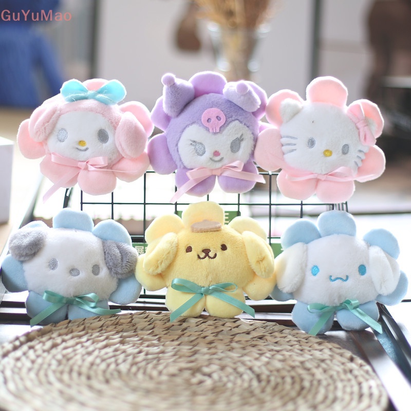 [cxGUYU] Móc Khóa Búp Bê Melody Cinnamoroll Nhồi Bông Hoạt Hình Trang Trí Túi Xách PRTA