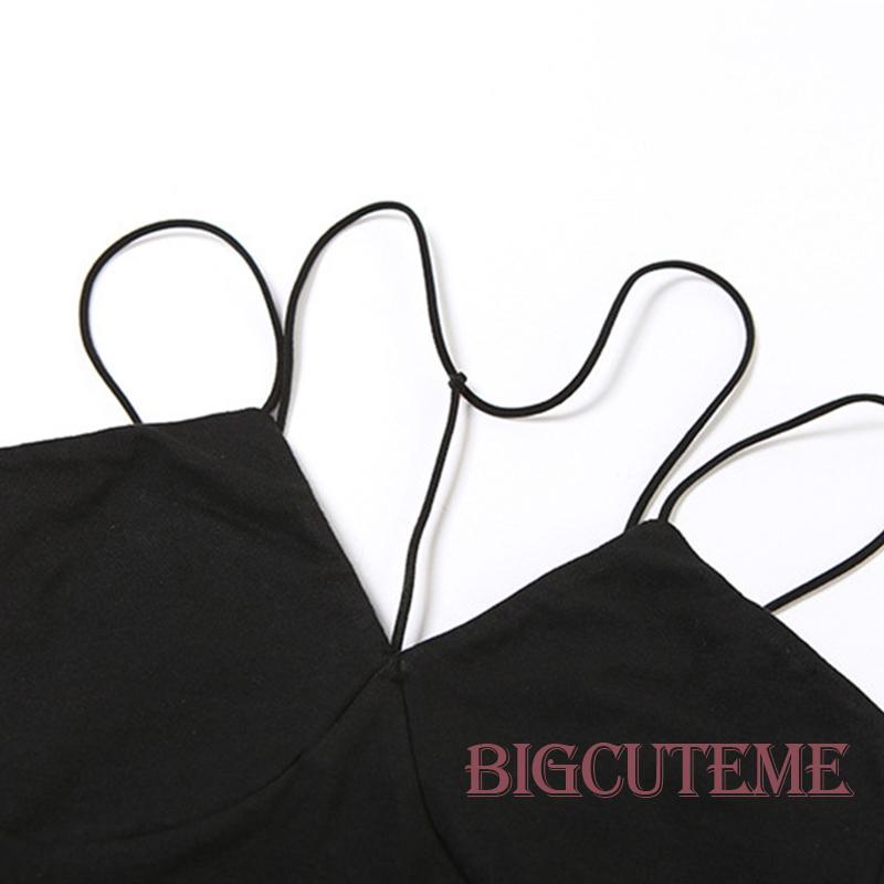 Set Áo Sát Nách Cổ Chữ V Màu Trơn + Áo Lưới Xuyên Thấu Thời Trang Nữ