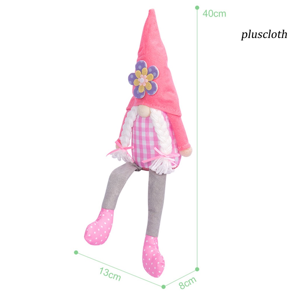 &lt; Plus &gt; Búp Bê Vải Bông Không Mặt Đáng Yêu Mềm Mại 40cm Màu Xanh Dương / Hồng Trang Trí Lễ Phục Sinh
