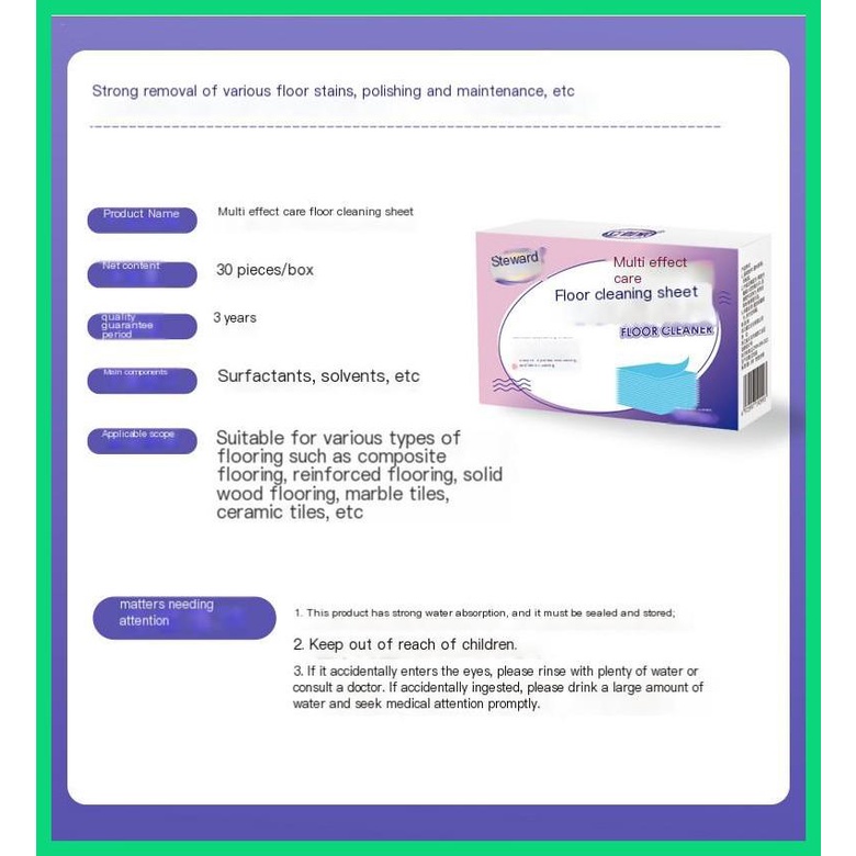 Viên Nén Làm Sạch Sàn Nhà Tháo Lắp Nhanh Giúp Khử Nhiễm Làm Sáng Và Bảo Dưỡng jiwvn