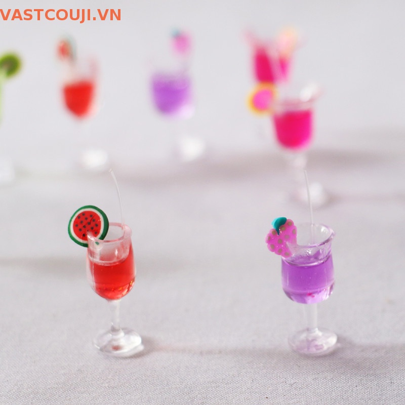 Set 4 Ly Nước Mini Tỉ Lệ 1: 6 Cho Nhà Búp Bê