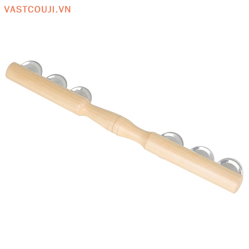 Chuông Lắc Cầm Tay Một Hàng Bằng Gỗ Đồ Chơi Giáo Dục Cho Trẻ