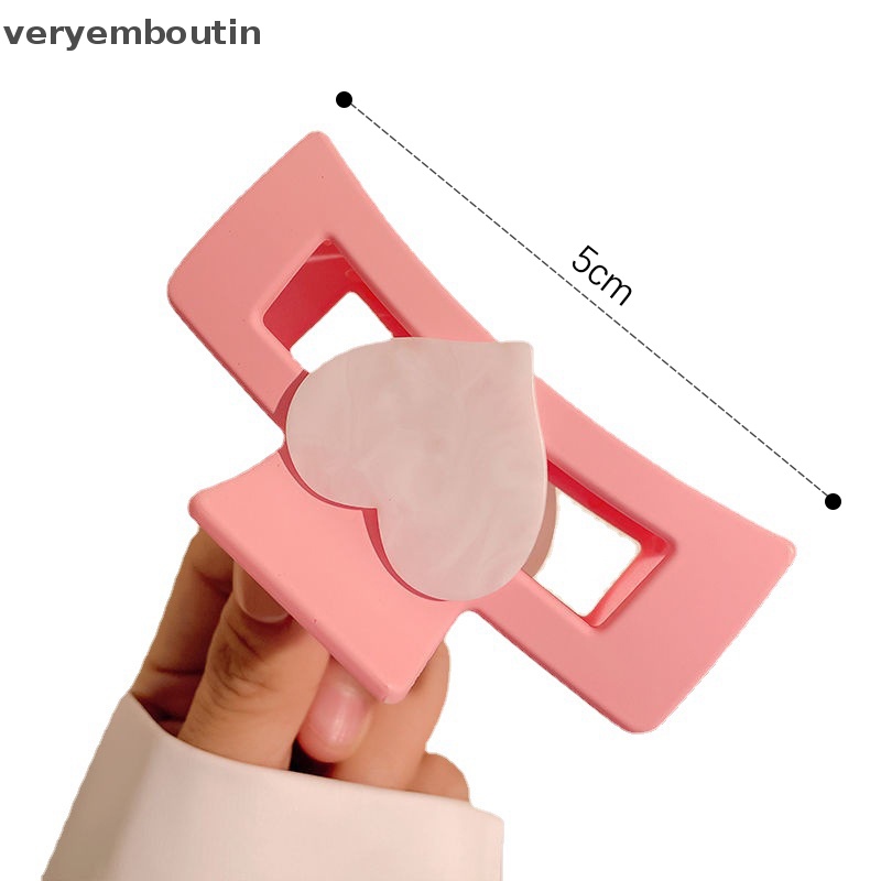 Kẹp Tóc Hình Trái Tim / Cá Mập Cỡ Lớn Dễ Thương Thời Trang Cho Nữ