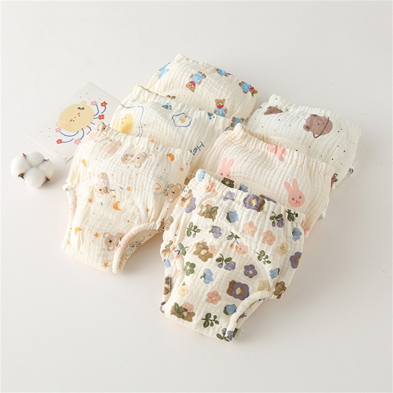 Innlike1 Quần Tã cotton Thoáng Khí Thấm Hút Tốt Tiện Dụng Cho Bé