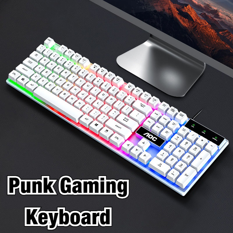Bộ Bàn Phím Và Chuột Có Dây Và Đèn Led Dùng Để Chơi Game