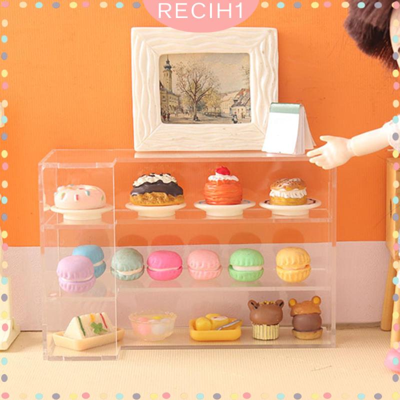 Tủ Trưng Bày Bánh Bằng Acrylic Tỉ Lệ 1 / 12 Trang Trí Nhà Búp Bê