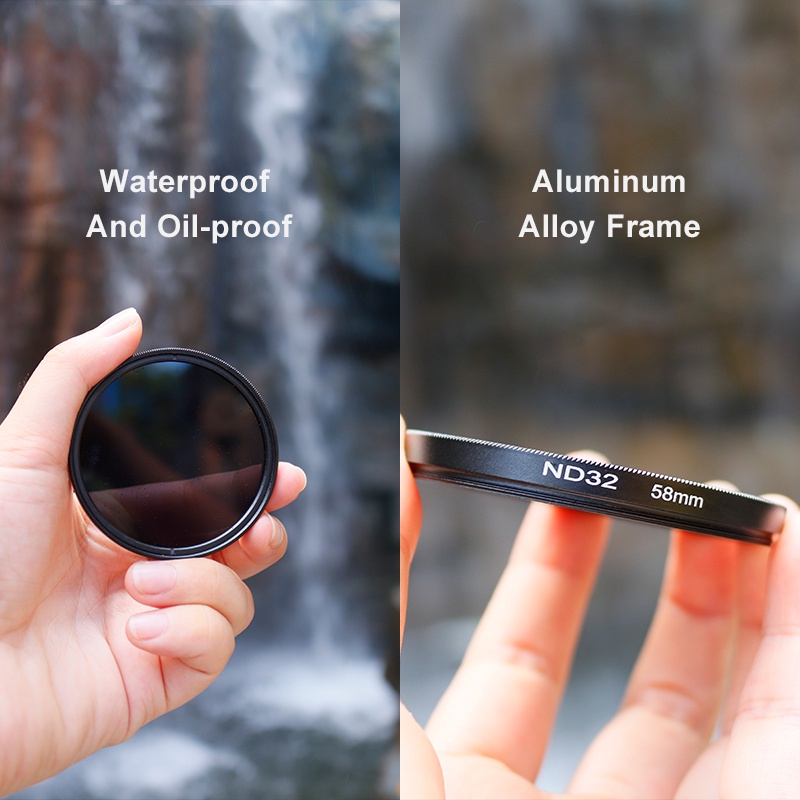 Kính Lọc ND16 ND32 37 40.5 43 46 49 52 55 58 62 67 72 77 82mm Cho Máy Ảnh