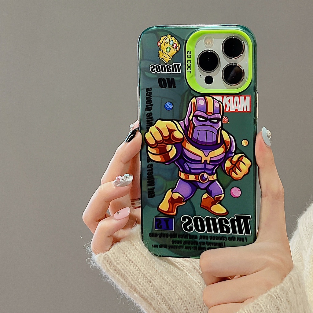 Ốp Điện Thoại Tpu Mềm Chống Rơi Họa Tiết Thanos Cho iPhone 11 13 12 14 Pro Max