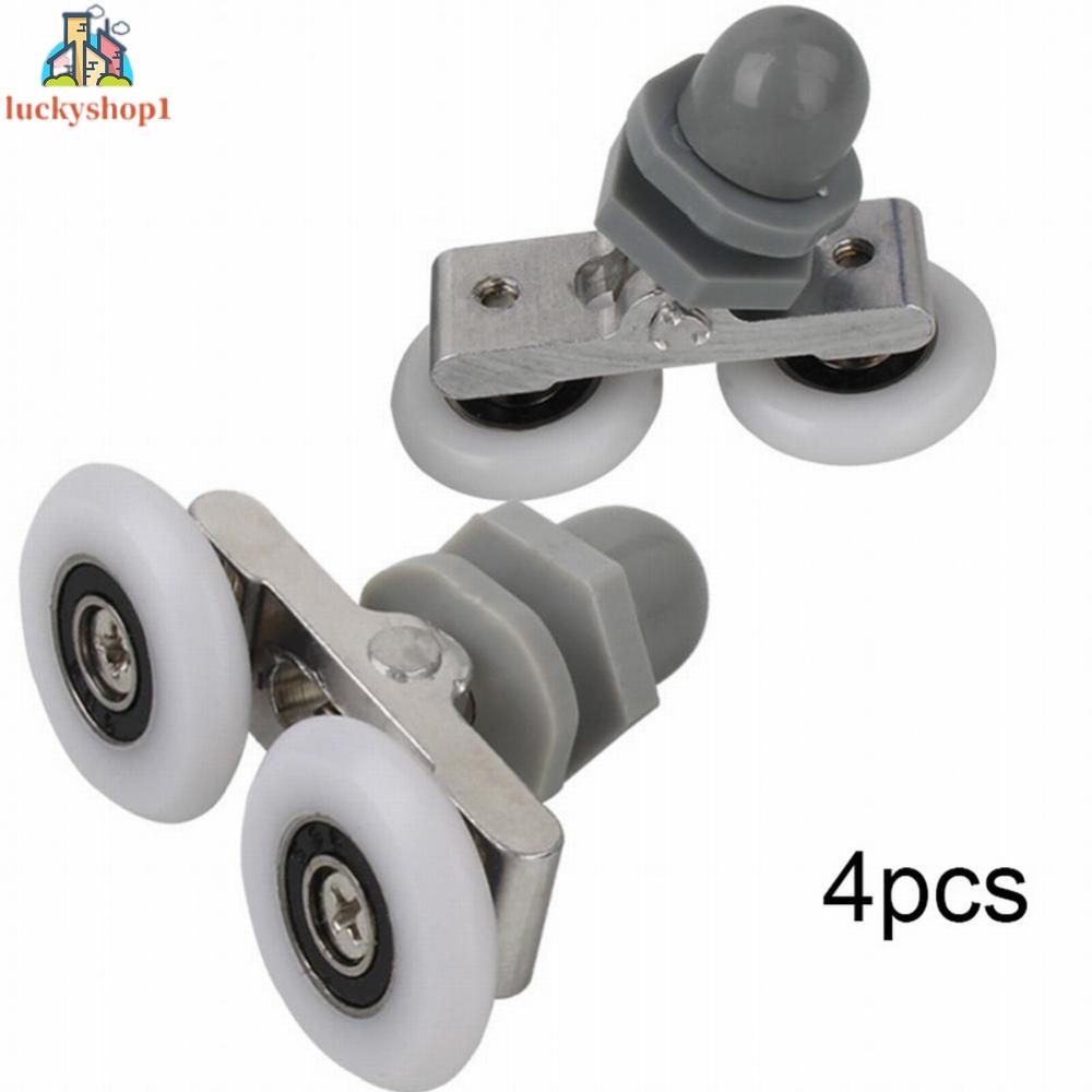 Set 4 Bánh Xe Trượt Cửa Nhà Tắm Đường Kính 19 / 23 / 25 / 27mm