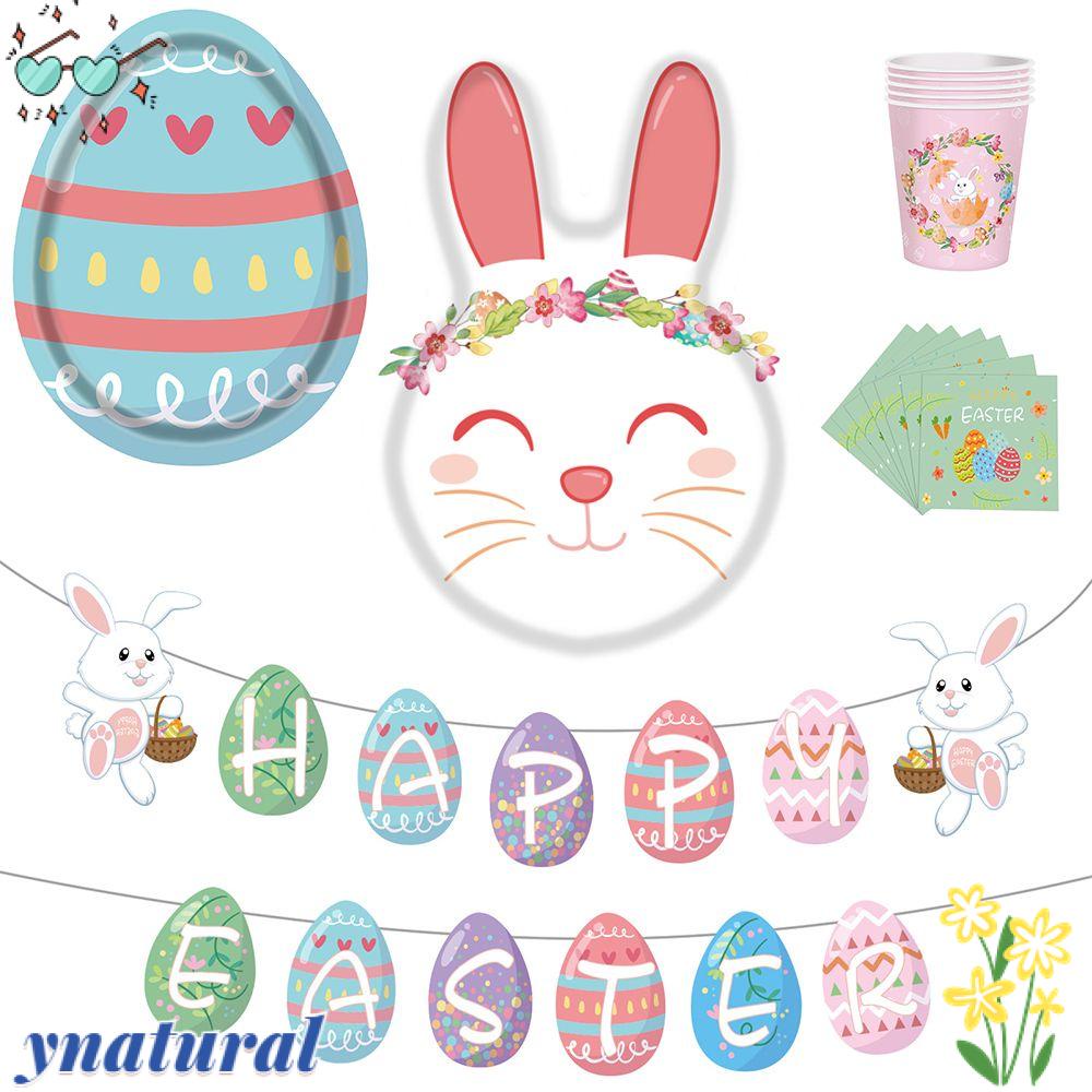 Đĩa Giấy Dùng Một Lần Trang Trí Tiệc Mừng Lễ Phục Sinh