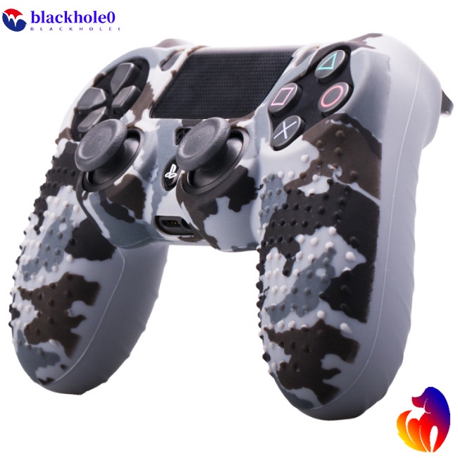 Vỏ Silicone Mềm Họa Tiết Rằn Ri Bảo Vệ Tay Cầm Chơi Game 4 PS4
